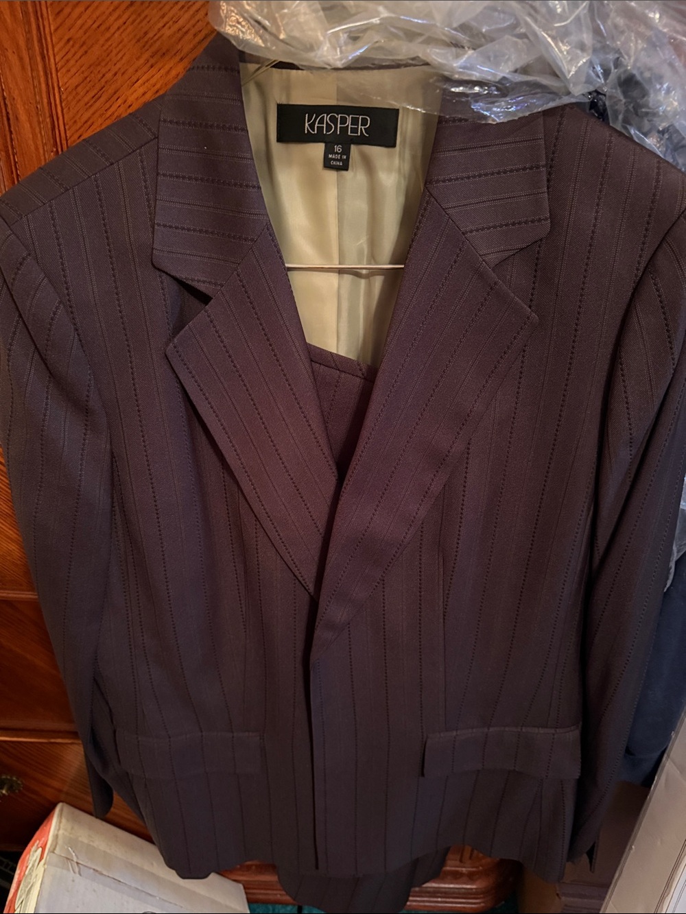 Kasper Women's Pinstriped suit